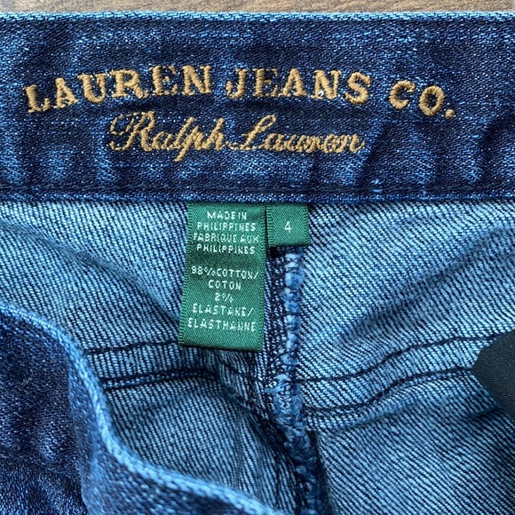 Lauren Jeans Co Blue Hi-Rise Slim Jeans Zip Ankle Size 4 - Picture 6 of 11